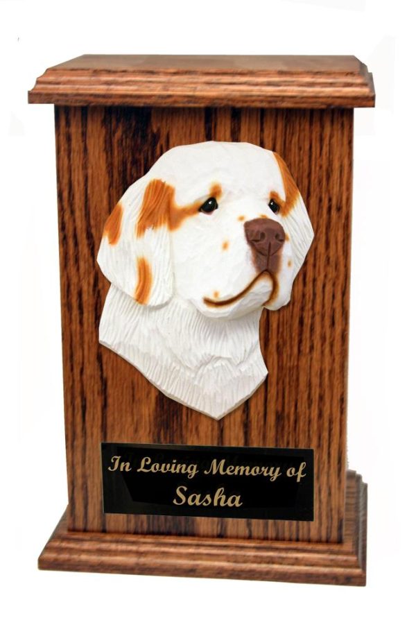 Clumber Spaniel Memorial Urn Online Sale