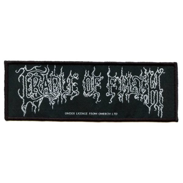 Cradle Of Filth Logo Patch Heavy Metal Band Woven Iron On Online now