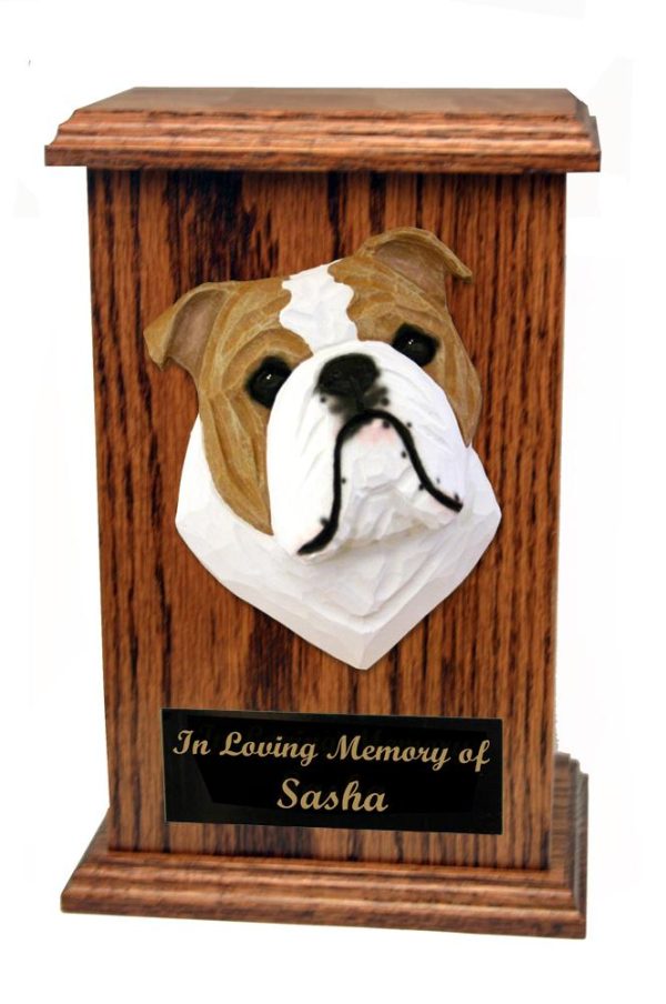 English Bulldog Memorial Urn For Discount
