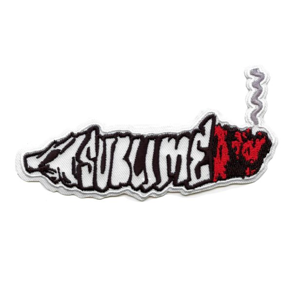 Sublime Smoking Joint Logo Patch West Coast Rock Embroidered Iron On Online Sale