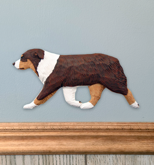 Australian Shepherd Dog Wall Sculpture Online now - Image 2