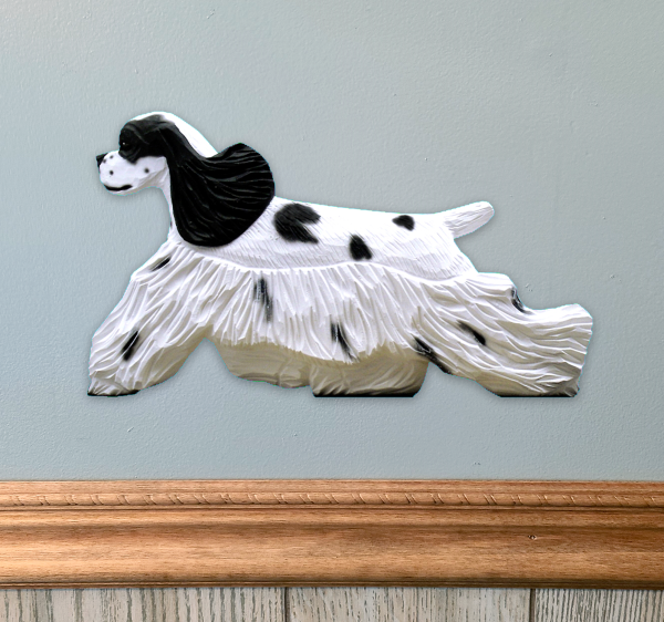 American Cocker Spaniel Wall Sculpture For Sale - Image 3