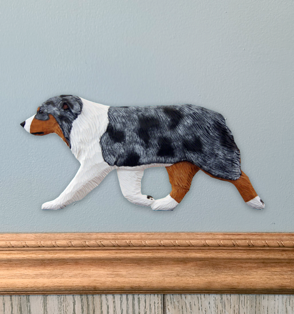 Australian Shepherd Dog Wall Sculpture Online now - Image 4
