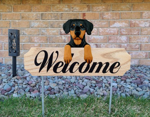 Doberman (Natural) Topper Welcome Stake For Discount