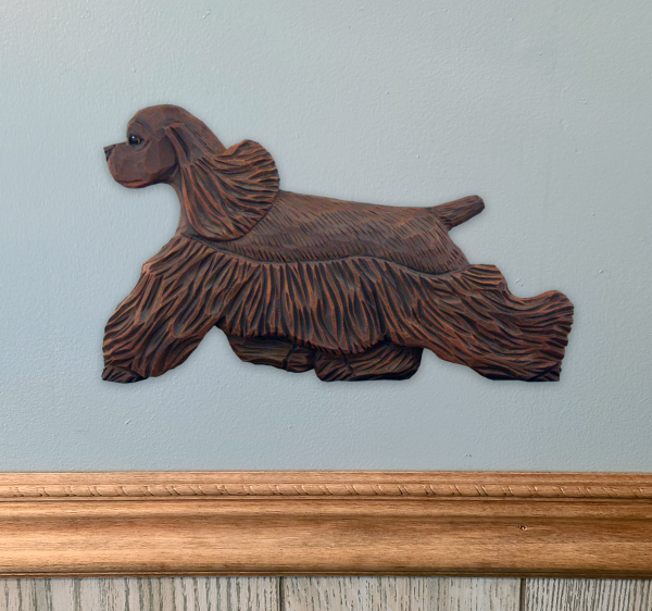 American Cocker Spaniel Wall Sculpture For Sale - Image 5