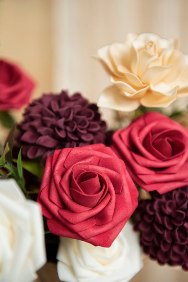 DIY Supporting Flower Boxes in Bordeaux Red & Wine For Cheap - Image 3