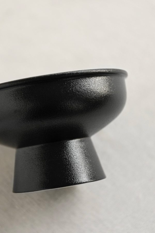 Ceramic Compote Vase in Black | Clearance Fashion - Image 3
