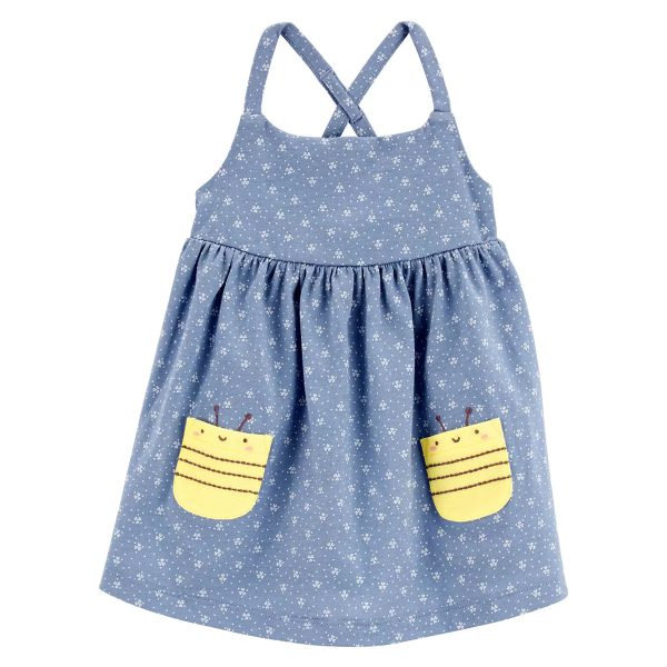 Baby Girls  Polka Dot Bee Sleeveless Dress 1R257510 Discount