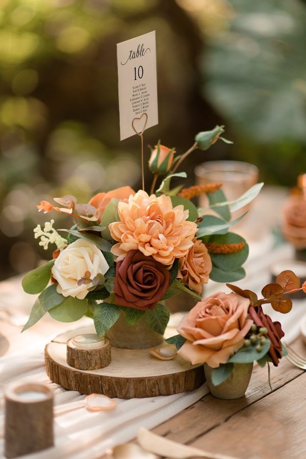 Assorted Floral Centerpiece Set in Sunset Terracotta Sale - Image 2