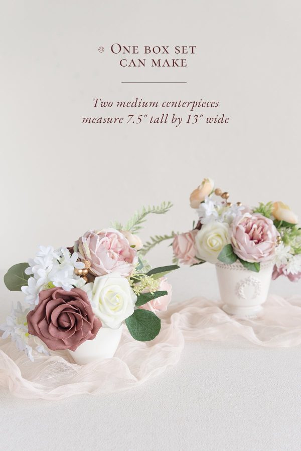 Centerpiece DIY Flowers Package - Belle Dusty Rose Supply - Image 4
