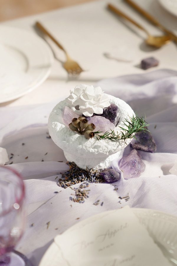 Natural Mineral Stones for Diffusing Essential Oils in French Lavender & Plum For Discount - Image 2
