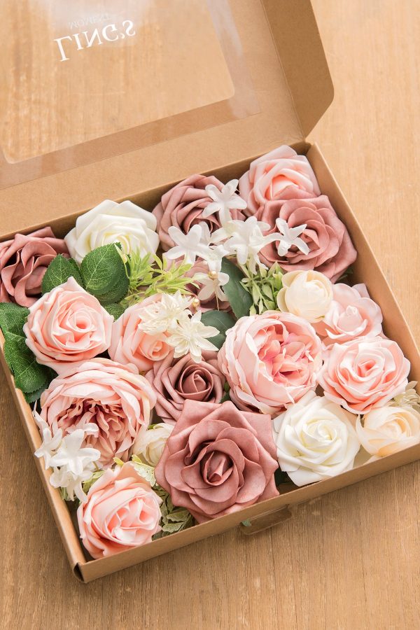 Centerpiece DIY Flowers Package - Belle Dusty Rose Supply - Image 2