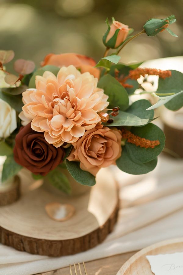 Assorted Floral Centerpiece Set in Sunset Terracotta Sale - Image 3