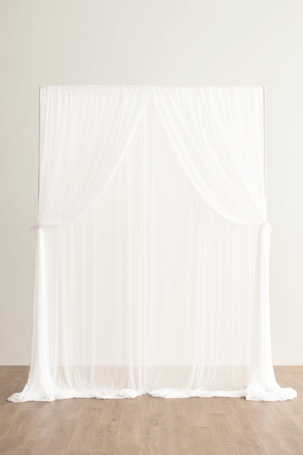 2-Layer Wedding Backdrop Curtains 59  x 10ft (Set of 2) Supply