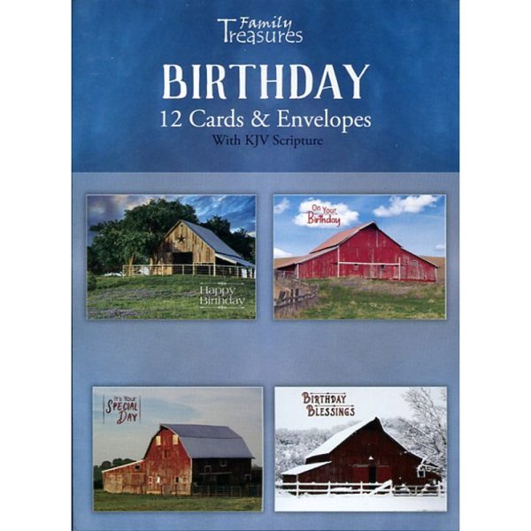 Rustic Barns Birthday Boxed Cards FT22586 Cheap