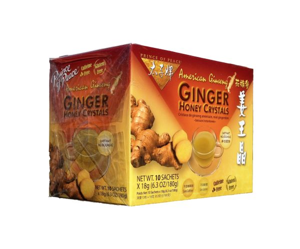 Prince Of Peace American Ginseng Ginger Honey Crystals (10 Sachets) Online